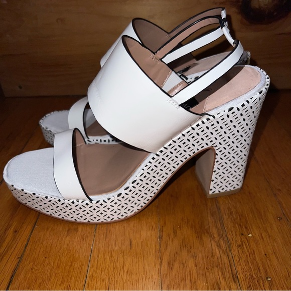 ZAC Zac Posen Virginia Block Platform Heel Slingback Sandals New In Box NWT - Picture 4 of 11